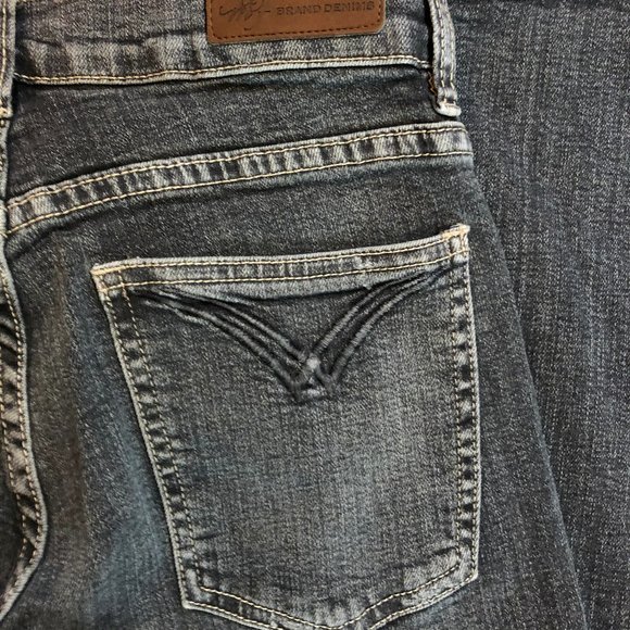 VINTAGE M2F BLACK BOOTCUT DENIM JEANS S 26/6 - Picture 9 of 11